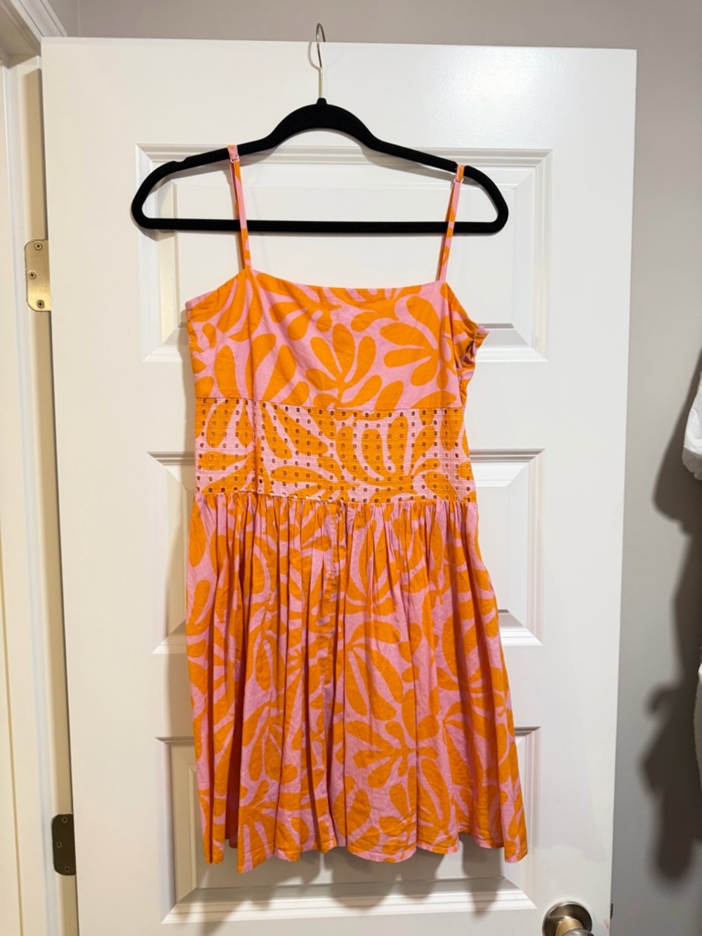 Bright Orange & Pink Sundress
